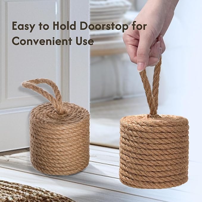 Rustic Jute Rope Door Stopper - Image 6