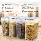 Wildone Cereal Storage Containers Set, Large BPA Free Plastic Airtight Food - Image 2