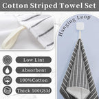 4-Pack Premium Cotton Hand Towels - Image 2