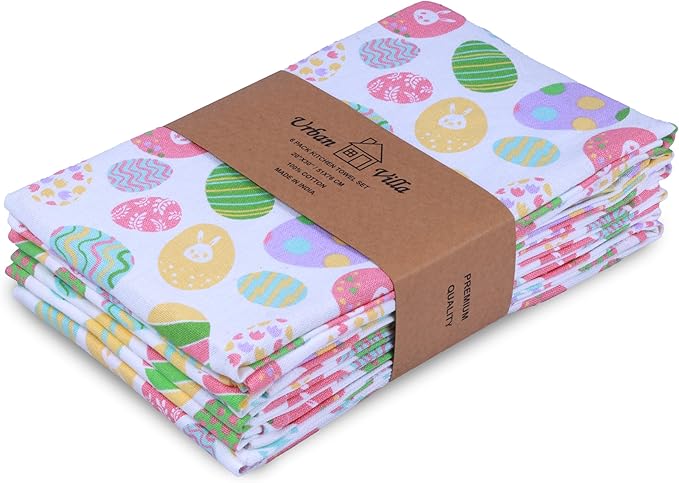 Urban Villa Kitchen Towels Set of 6 Dish Towels - Image 7