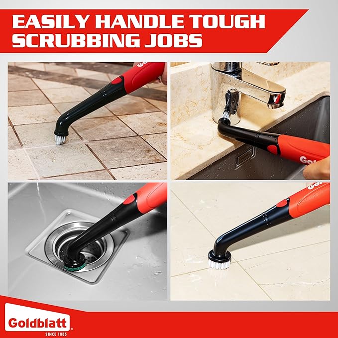 Goldblatt Cordless Electric Spin Scrubber 18-Piece Kit, Power Scrubber - Image 8