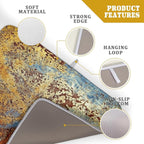 Brown Rust Colorful Metal Rusty Steel Iron Dish Drying Pad 18 x 24 Inch - Image 4