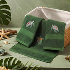 3 Pack Hibiscus Sea Turtle Beach Hand Towels - Image 5