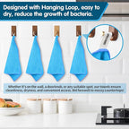 FIXSMITH Blue Microfiber Cleaning Cloth -Pack of 8, Highly Absorbent Cleaning - Image 4