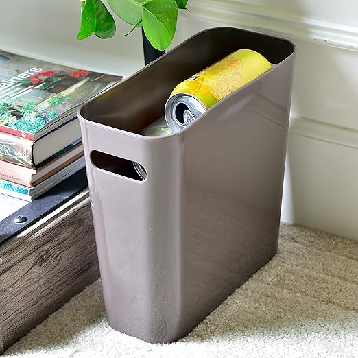 Youngever 1.5 Gallon Slim Trash Can, Plastic Garbage Container Bin, Small Trash - Image 4
