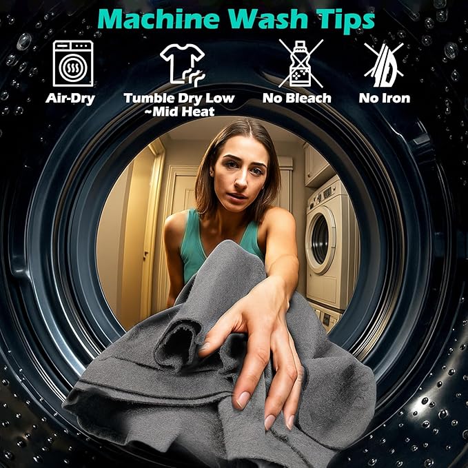 XANGNIER 4 Pack Car Drying Towel, Extra Large Microfiber Towels - Image 7