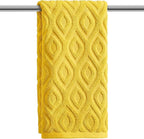 Artoid Mode 1 Pc Yellow 3D Diamond Grid Jacquard Hand Towels by ArtoidMode