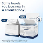 Clean Towels XL®, 100% USDA Biobased Face Towel, Disposable Face Towelette - Image 2