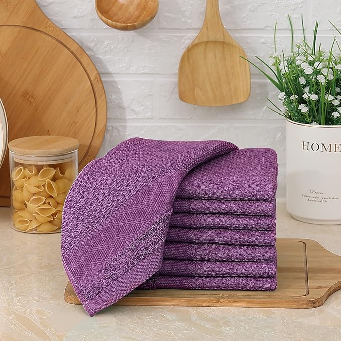 Homaxy 100% Cotton Dish Cloths, 8 Pack - Image 7