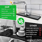 Gosmol Faucet mat for Kitchen Sink, Silicone & Stone Drying Mat for Kitchen Sink - Image 5