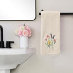 SKL Home Meadow Bouquet 100% Cotton Embroidered 2pc Hand Towel Set, Decorative - Image 4