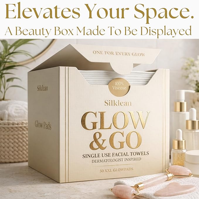 Glow & Go XL Disposable Face Towel 10x15 Inch, 100% Biodegradable Premium Towels - Image 9
