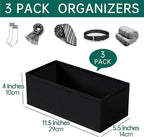 3 PACK Drawer Organizer Clothes，drawer Divider， Dresser Drawer Storage - Image 2
