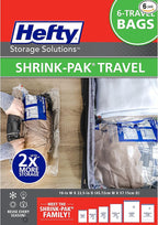 Hefty Shrink-Pak Large Travel Bags by Hefty