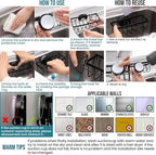 TAILI Sponge Holder with Strong Suction Cup, 4-in-1 Rustproof Sink Organizer - Image 7