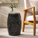 Christopher Knight Home Ruby Outdoor 12" Iron Side Table, Black - Image 5