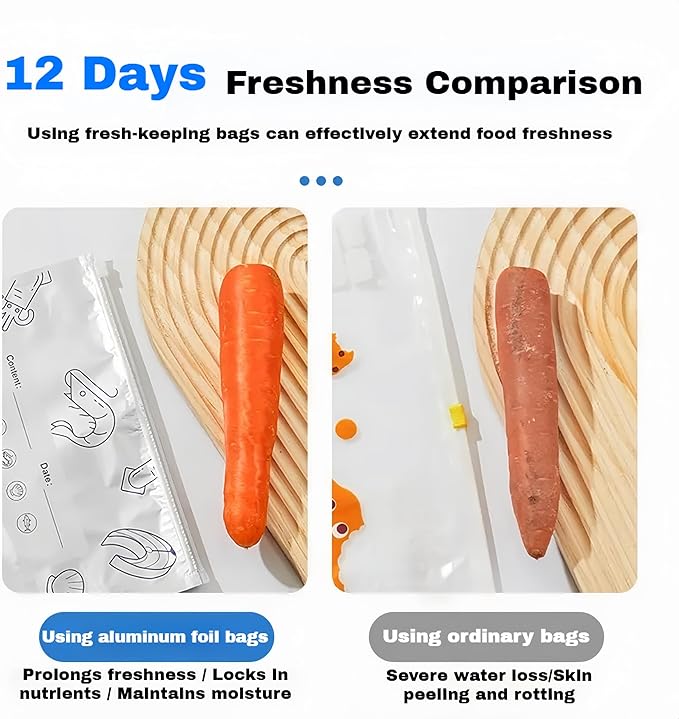 Reusable Aluminum Foil Sealable Storage Bags, 2026 New Resealable Stand Up - Image 5