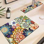 24.5" x 15.5" Dish Drying Mat & 24" x 5.5" Sink Splash Guard, Super Absorbent - Image 5