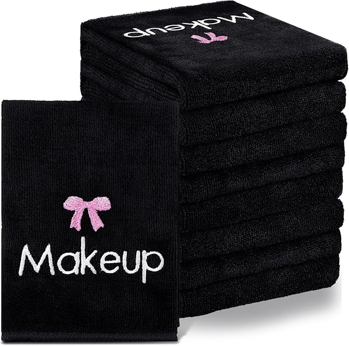 Shimeyao 20 Pack Makeup Towels Black Makeup Washcloths by Shimeyao