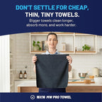 MW Pro Microfiber Cleaning Cloth | Black | 36 Pack | 16” x 16” | All Purpose - Image 3