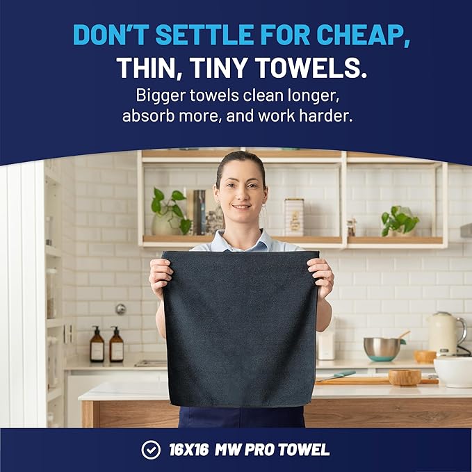 Microfiber Wholesale MW Pro 16x16 Auto Detailing Towels - Image 3