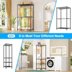 Ulif E10 Clothes Rack（With Stretchable Hanger Rod）Freestanding Clothing Racks - Image 6