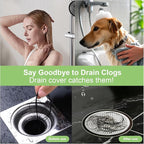 Shower Drain Hair Catcher Strainer Stainless Steel Silicone - Image 3