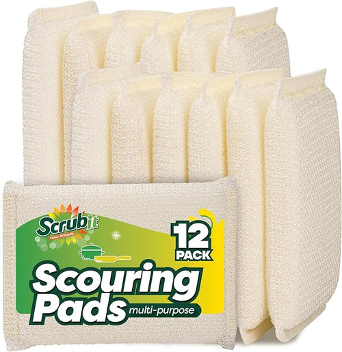 12 Pack Scrub Sponges Kitchen by SCRUBIT, Non-Scratch Cleaning Sponges by SCRUBIT