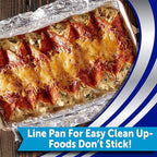 Reynolds Wrap Non-Stick Aluminum Foil Easy Prep, Cook & Clean - Image 4
