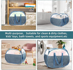 2 Pack Collapsible Laundry Baskets, 90L Large Foldable Laundry Basket, Pop Up - Image 7