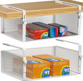 2Pack Under Shelf Basket Organizer, Adjustable Hanging Holder by AmonHouseware