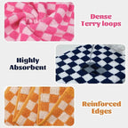 Jacquotha Hand Towels 4 Pack, Cotton Decorative Bathroom Hand Towel & Checkered - Image 6