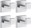 Towel Hooks for Bathrooms, Brushed Nickel Towel Hook for Kitchen Bathroom by Delarkusi