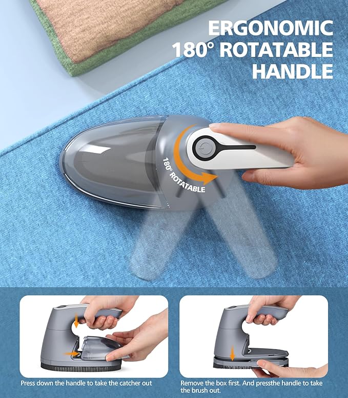 POPCHOSE Fabric Shaver for Clothing, Electric Lint Remover Sweater Shaver to - Image 3