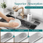 Stone Kitchen Sink Faucet Mat, Premium Upgraded Diatomite Drying Stone Mat & - Image 5
