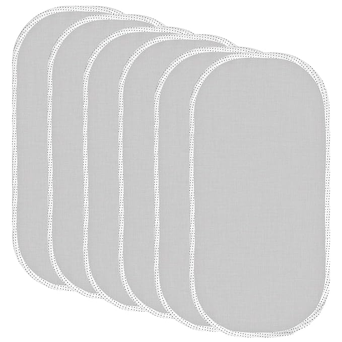 TILLYOU Waterproof Changing Pad Liners 6 Pack, 100% Cotton Reusable Cloth - Image 8
