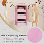 3-Shelf Hanging Closet Organizer and Storage, Foldable Hanging Closet Shelves - Image 4