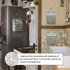 2pcs Wall Hanging Storage Bag, Small Door Closet Linen Fabric Pockets Organizer - Image 5