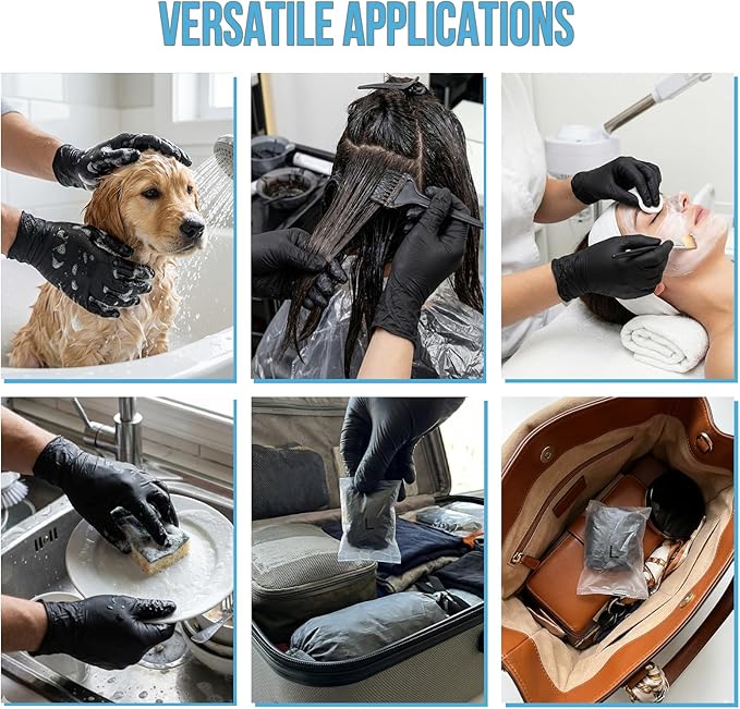 Black Disposable Gloves Nitrile 5 Mil - Image 6