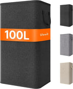 Lifewit 100L Large Tall Laundry Hamper, Collapsible Laundry Basket by Lifewit