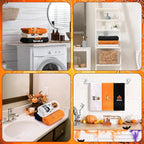 3 Pcs Halloween Hand Towels for Bathroom Embroidered Pumpkin Ghost Skull - Image 5