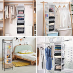 PetsHome 4-Shelf Hanging Closet Organizer, Space Saver, Closet Hanging Storage - Image 7