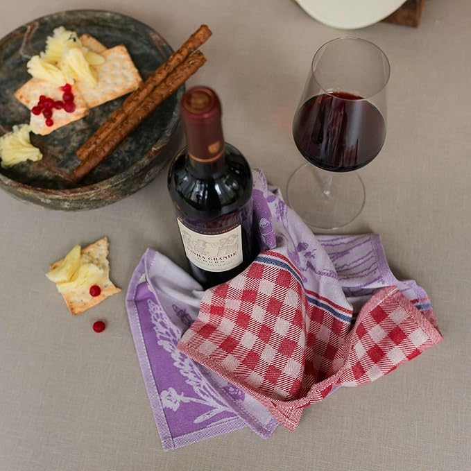 sea me at home 100% Cotton French Jacquard Kitchen Tea Towel Set of 4 - Image 9