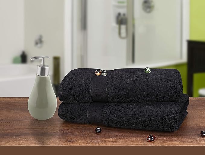 GLAMBURG 700 GSM Premium Cotton 2-Pack Oversized Extra Large Bath Sheet Set - Image 5
