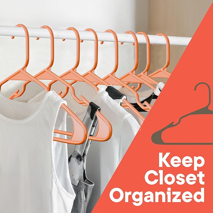 Plastic Clothes Hangers – Heavy Duty Hanger Set, - Image 4