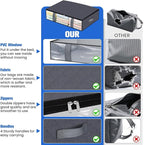 Under Bed Storage Containers, 8 Pack Blanket Storage Bags, Collapsible Storage - Image 6