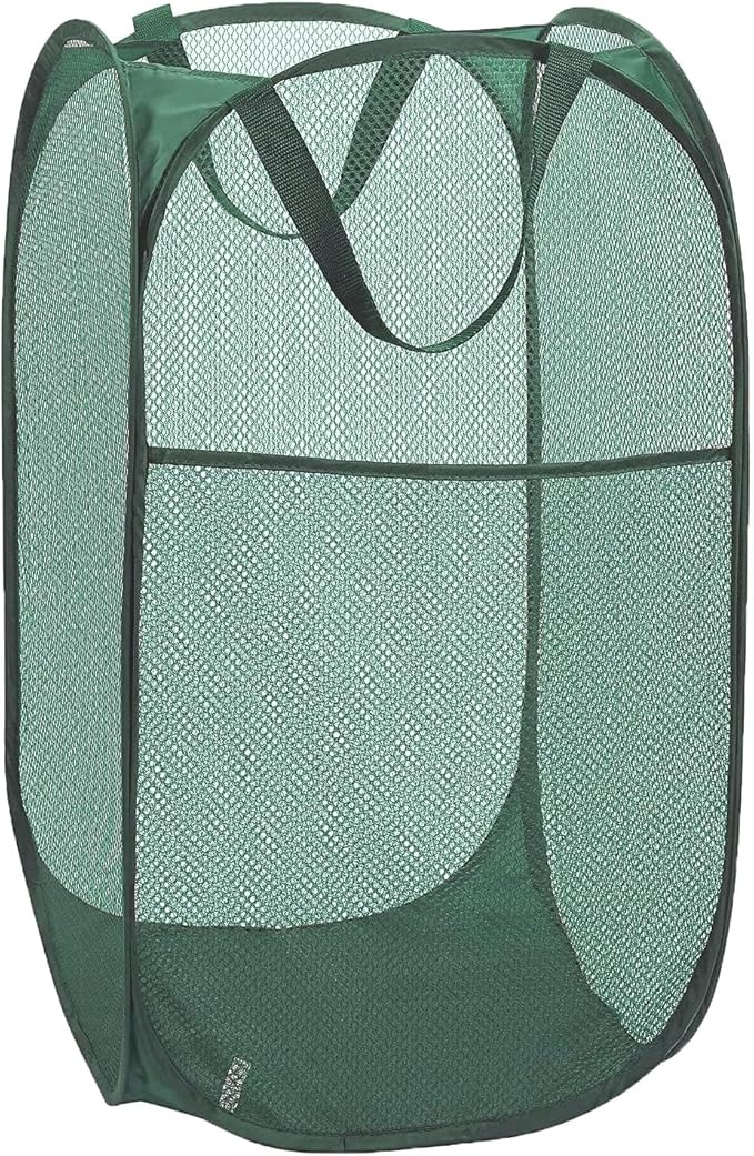 Pop Up Laundry Basket, Collapsible Mesh Laundry Hamper, Vertical Popup Hamper by Aplter