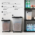 IRIS USA Airtight Dog Food Storage Container, WeatherPro, Removable Wheels - Image 10