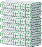 Kitinjoy Cotton 6 Pack Terry Kitchen Towels, 16 x 25 Inches Super Soft and by Kitinjoy