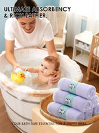 HIPHOP PANDA Baby Washcloths, Rayon Made from Bamboo - Image 4